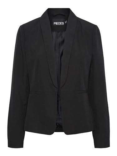 PIECES Women's Pcbella Ls Blazer, Black, M