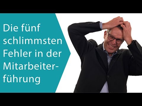 Die 5 schlimmsten Kardinalfehler in der Mitarbeiterführung